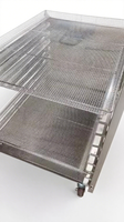 Grand chariot commercial de four rotatoire d'air chaud-système de support de cuisson/refroidissement d'acier inoxydable de mesure lourde