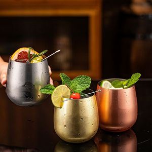 Gobelet en acier inoxydable poli, logo personnalisé, réutilisable, pour fêtes, bars, mojitos, cocktails, jus, incassable, en forme d'œuf - Product Image 1