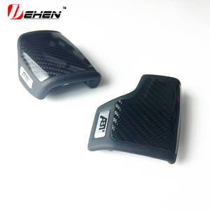 Pour AUDI A4 S4 RS4 B9 A5 S5 RS5 Q5 Q7 A6 A7 <span class=keywords><strong>A8</strong></span> Q8 Q6 C8 <span class=keywords><strong>ABT</strong></span> Cache-Tête de Levier de Vitesses en Fibre de Carbone Style Voiture - Product Image 3