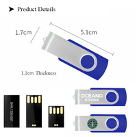Memorias USB Personalizadas con Logotipo, 8GB 16GB 32GB, USB 2.0 3.0, Unidades Flash Metálicas, Tarjetas de Memoria, Pendrive, Regalo