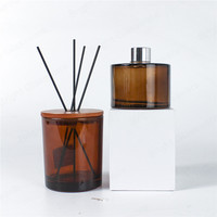 Großhandel 100ml bernstein glas diffusor flasche mit silber kappe