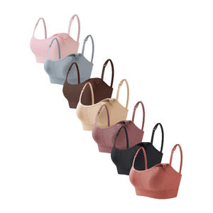 Soutien-gorge de lactation sans fil transfrontalier Europe et États-Unis avec coussinets amovibles Conception respirante à bonnet complet pour les femmes enceintes - Product Image 5