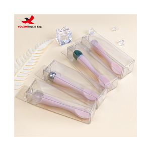 Spatule cosmétique en silicone pour massage anti-rides, applicateur de crème pour les yeux en jade et acier inoxydable, cuillère de massage pour approvisionnement mixte - Product Image 3