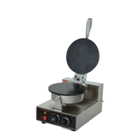 Machine à Gaufres et Rouleaux d'Œufs Électrique Professionnelle en Acier Inoxydable, Haute Efficacité, Facile à Nettoyer, Plug-and-Play pour Restaurants