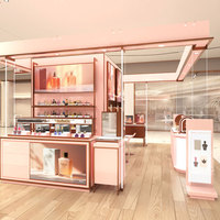 Vitrine de barre de parfum de style arabe de luxe Kiosque de centre commercial personnalisé Présentoir de comptoir de parfum Parfum Mobilier de magasin