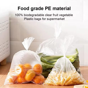 Ldpe Hdpe Fruits Légumes Stockage Des Aliments Sac Plat T-shirt Transparent <span class=keywords><strong>Bio</strong></span> Sac En Plastique Rouleau pour Épicerie - Product Image 5
