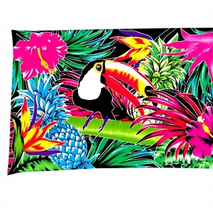 Tropical Toucan Floral Print Polyester <b>Sarong</b> Unisex Summer Beach Pareo Asia Pacific Islands Casual Cover Up - Product Image 1