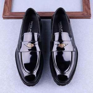 Zapatos Casuales de Piel Genuina con Punta en Pico, Suela Gruesa, Amortiguación, Transpirables y Ligeros para Otoño, Negocios y Fiestas - Product Image 2