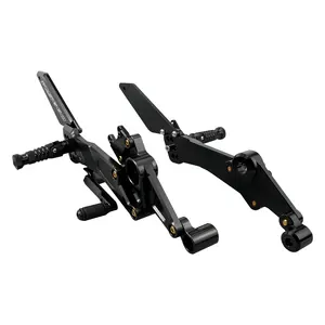 NiceCNC Racing Ajustável Rear Footrest Sets w/ Shift Rod para Aprilia RS660 2021-2023