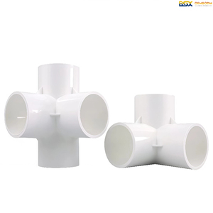 Sambungan Pipa Plastik PVC, Fitting PVC, Sambungan PVC Elbow Tee, Fitting Bluming, Fitting PVC Elbow 65 Derajat, Konektor Lurus 1/2 4 Inch - Product Image 3