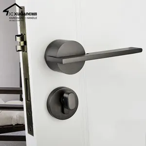 Europäisches rundes Design Hochwertige einfache moderne Zink legierung Hochwertiger Türgriff Langlebiges Zimmertür schloss