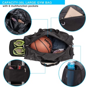Bolsa de Viaje Deportiva para Hombre, Bolsa de Mano Personalizada, Moderna, para Fin de Semana, Impermeable, con Compartimento para Zapatos - Product Image 3
