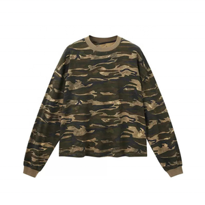 Chemises à manches longues pour hommes imprimées camouflage vintage de haute qualité, t-shirts pour hommes en coton 100% de qualité supérieure, design de créateur - Product Image 3