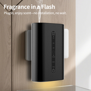 Diffuseur de parfum électrique mural au design élégant avec capteur de lumière, boîtier métallique, sans eau, pour huiles essentielles domestiques - Product Image 3