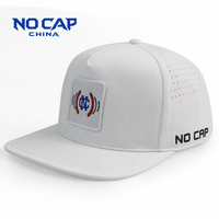 Casquette de baseball en polyester perforée au laser, imperméable, personnalisée Nocapchina, vente en gros, broderie personnalisée, casquettes de sport, service OEM