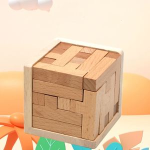 Cubo Mágico de Madera, Juguete Educativo para Desarrollar la Inteligencia, Bloques Lógicos en Forma de T, Rompecabezas de Inteligencia - Product Image 4