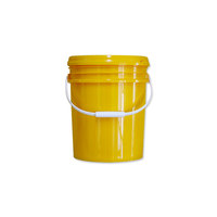 Seau en plastique de 20 L (5 gallons) avec poignée, personnalisable avec logo imprimé