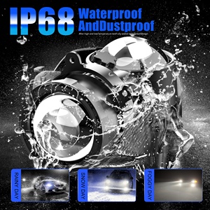 Projecteur de lentille Bi Led pour voiture, feu antibrouillard Led à double faisceau, 6500K 3000K, 3 pouces, étanche, 110W, pour <span class=keywords><strong>Toyota</strong></span> Nission et autres voitures - Product Image 4