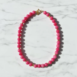 <span class=keywords><strong>Collana</strong></span> estiva da spiaggia <span class=keywords><strong>con</strong></span> perle di <span class=keywords><strong>acquamarina</strong></span> autentica e chiusura a T in oro, girocollo delicato a strati <span class=keywords><strong>con</strong></span> gemme massicce - Product Image 2