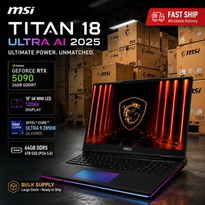 Nuevo para MSI Titan 18 Ultra AI 2025 ordenador PC Intel Core Ultra 9 RTX5090 5080 64G 6T SSD 18 pulgadas 4K RGB portátiles para juegos - Product Image 1