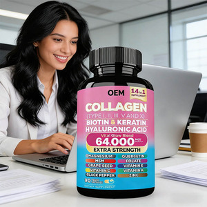 Cápsulas de Colágeno, Vitaminas Antioxidantes y Probióticos para Mujeres Adultas, Más Vendidas, Sin Azúcar, Veganas, Equilibrio del pH, Apoyo para la Pérdida de Peso y Salud de la Piel - Product Image 2