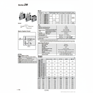 รุ่นเครื่องพ่นระบบสุญญากาศระบบนิวเมติก SMC ZM131H-K5LZ-E15C ชิ้นส่วนนิวเมติกส์ - Product Image 1
