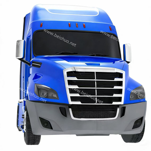 Pare-chocs complet gris BS-FR-202C, en plastique PP, avec trou pour feux antibrouillard, compatible avec Freightliner Cascadia 2018+ - Product Image 2