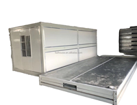 Mobil-home de luxe modulaire pliable de 20 et 40 pieds, préfabriqué, en panneaux sandwich d'acier, design contemporain, pour bureau mobile ou habitation, livraison incluse