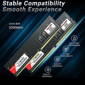 Great Wall GWP4 Intel-ottimizzato ECC DDR4 Desktop <span class=keywords><strong>RAM</strong></span> modulo 3200MHz <span class=keywords><strong>8</strong></span> <span class=keywords><strong>GB</strong></span>/16 <span class=keywords><strong>GB</strong></span> bassa tensione 1.2V Stock ciclo di vita garanzia - Product Image 4
