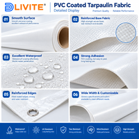 Tentes de toit en bâche PVC enduite à structure membranaire, auvent extensible, tissu flexible, matériau d'architecture moderne