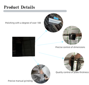 <span class=keywords><strong>Pierre</strong></span> <span class=keywords><strong>tombale</strong></span> moderne en granit noir de style européen, incurvée, pour animaux de compagnie, design personnalisable, pour chat et chien - Product Image 4