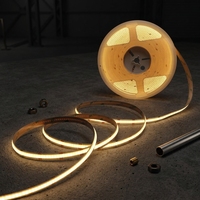 Lumière d'escalier LED COB d'usine d'origine, haute qualité, 12V 24V 110V 220V, bande LED COB blanche 3000K 4000K Multi CCT 8mm, télécommande