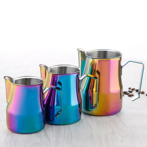 Pichet à café à bec d'aigle écologique de 450 ml, 18/8, pichet à lait professionnel italien pour <span class=keywords><strong>barista</strong></span>, pour café - Product Image 6