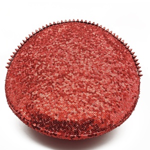Manwu Factory Chapeau de capitaine unisexe rouge punk à paillettes pour <span class=keywords><strong>Burning</strong></span> <span class=keywords><strong>Man</strong></span> Festival ou Festival de musique Accessoire de costume de fête - Product Image 5