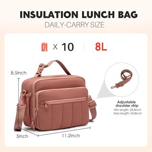 Sac à déjeuner matelassé et isolé, léger et mignon pour garçons, filles, adultes et enfants – Idéal pour le travail, les voyages et les pique-niques - Product Image 3
