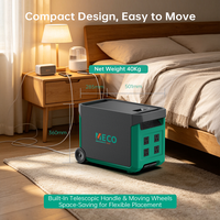 Système de stockage d'énergie solaire MECO 4KWh Pro 2200W avec batterie au lithium 4019Wh 314Ah à onde sinusoïdale pure pour le bureau mobile et la sauvegarde