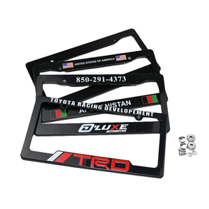 Cornice targa auto americana in plastica a sublimazione personalizzata retrattile con <span class=keywords><strong>Logo</strong></span> stampato - Product Image 5