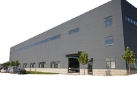 Hecho en China Taller Estructura de acero Hangar Hall Cobertizo de peso ligero con servicios de soldadura de corte por flexión