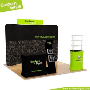 De gama <span class=keywords><strong>alta</strong></span> de aluminio, tela de tensión publicidad ligera exposición pantalla booth constructor - Product Image 4