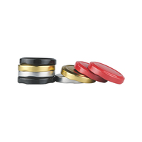 Couvercles métalliques torsadés en gros (43mm, 48mm, 53mm, 58mm, 63mm, 66mm, 70mm, 80mm, 82mm) pour bocaux en verre de conserve