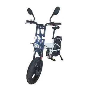 Pieghevole ebike 2000W doppio motore 52 v21ah pieghevole bici elettrica freno idraulico sospensione completa grasso pneumatico 60kmh bicicletta elettrica