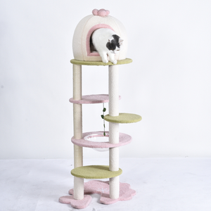 Luxury Multi Level <strong>Cat</strong> Tree <strong>Tower</strong> With Condo Sisal <strong>Scratching</strong> Post Space Capsule <strong>Cat</strong> Activity Center for Indoor <strong>Cats</strong> - Product Image 2