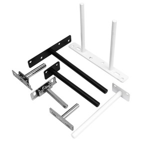 Support d'étagère en forme de T dissimulé pour montage mural de panneaux en bois, installation cachée - Product Image 2