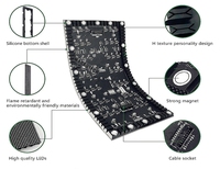 Módulo de Pantalla LED Flexible P1.25 P1.56 P1.87 P2 P2.5 P3, Panel LED Flexible para Pantalla Curva Creativa, Columna de Video Wall
