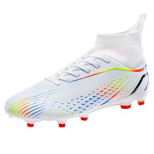 <span class=keywords><strong>Botas</strong></span> de Fútbol de Caña Alta con Tacos Largos Antideslizantes, Zapatos de Fútbol con Forro de Malla para Entrenamiento en Césped Artificial - Product Image 5