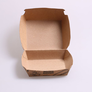 Lớn <span class=keywords><strong>Clamshell</strong></span> Hamburger Đưa Ra <span class=keywords><strong>Carton</strong></span>, Thức Ăn Nhanh Hộp Bao Bì Giấy - Product Image 3