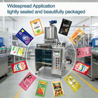 Automatische Multilane Stick Verpakkingsmachine VFFS Vloeibare Sap Jam Energiegel Fruitpasta Onregelmatig gevormde Sachet Vulling Verpakking