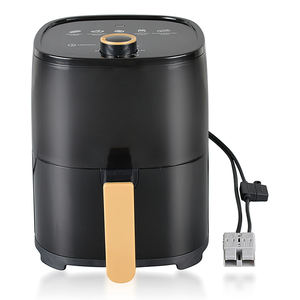 Freidora de aire para coche de 12V, diseño compacto de 3L, cocina portátil de 250W para acampar, RV, camión con apagado automático y horneado/asado/recalentamiento - Product Image 5