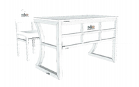 Projet de mobilier scolaire philippin, table et chaise d'école, mobilier de salle de classe, fournisseurs de tables et chaises pour étudiants