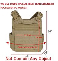 Gilet de transport de plaque Molle tactique Gilet d'entraînement respirant ultra-léger d'extérieur Gilet tactique
